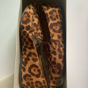 Leopard print flats
